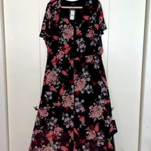 Lane Bryant Floral Maxi Dress size 24